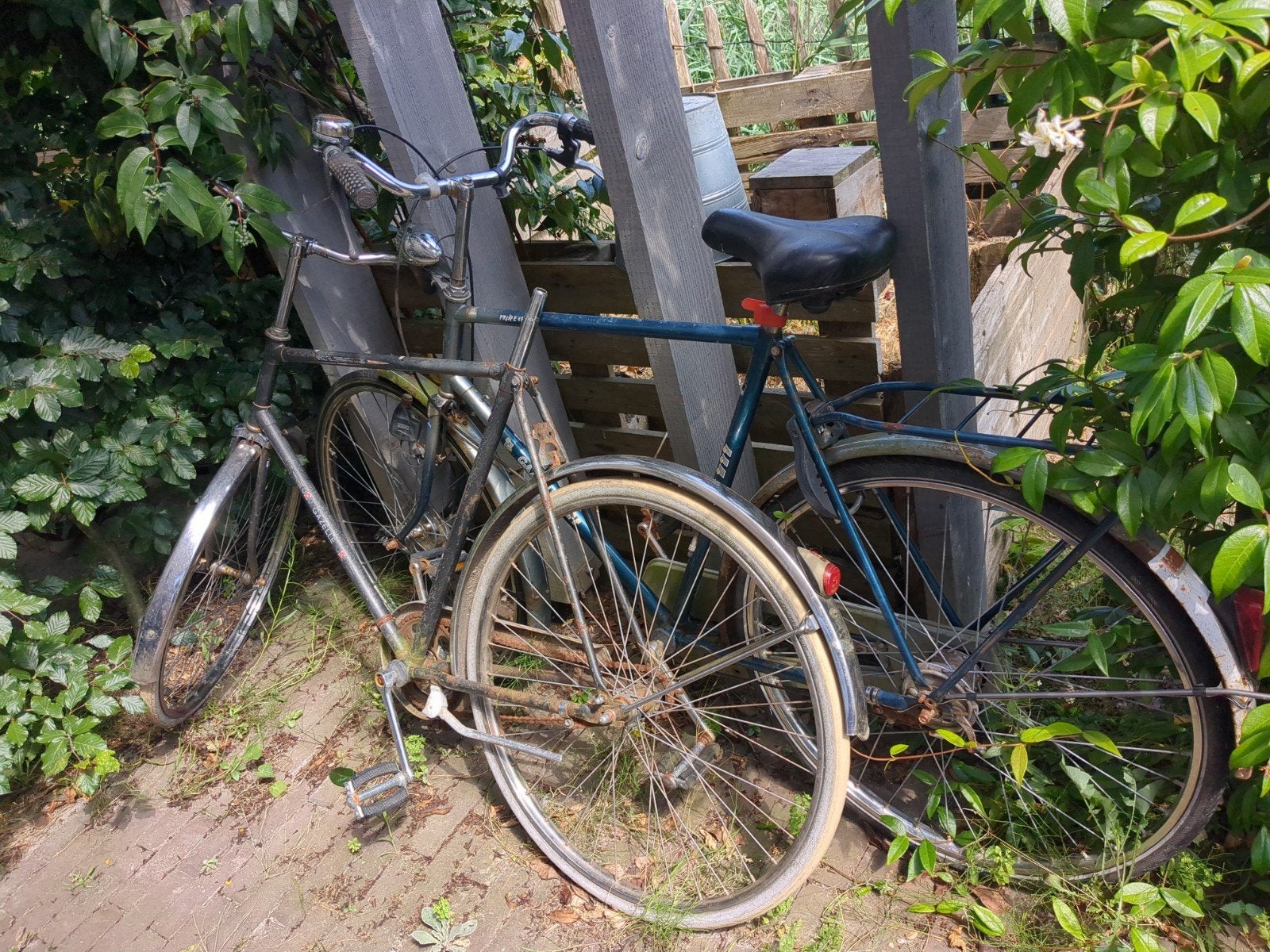 Twee vintage Gazelle fietsframes - oud ijzer, Ophalen, Gazelle