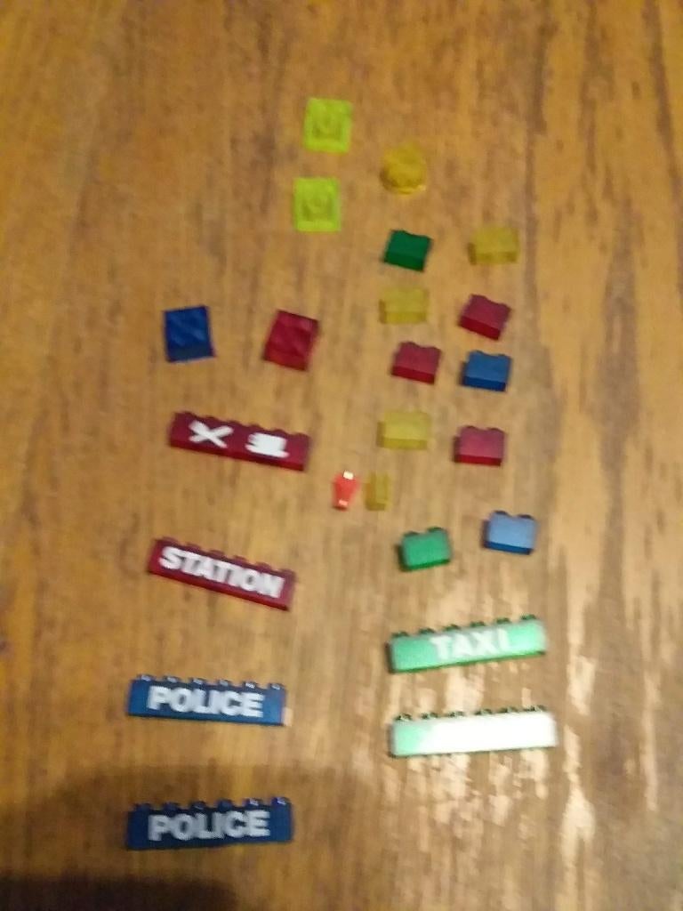 lego blokjes doorzichtig gekleurd, Ophalen of Verzenden, Gebruikt, Losse stenen, Lego