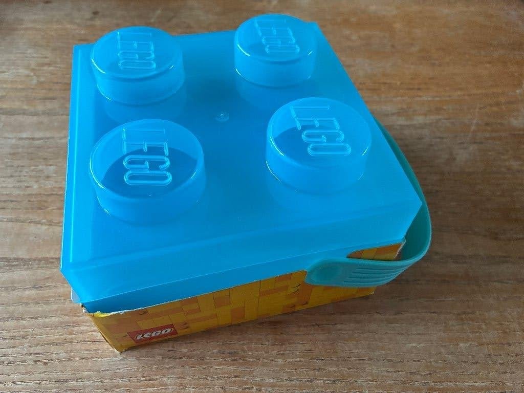 Lego box lunchbox opbergdoos met handvat blauw nieuw, Ophalen of Verzenden, Nieuw, Overige typen, Lego