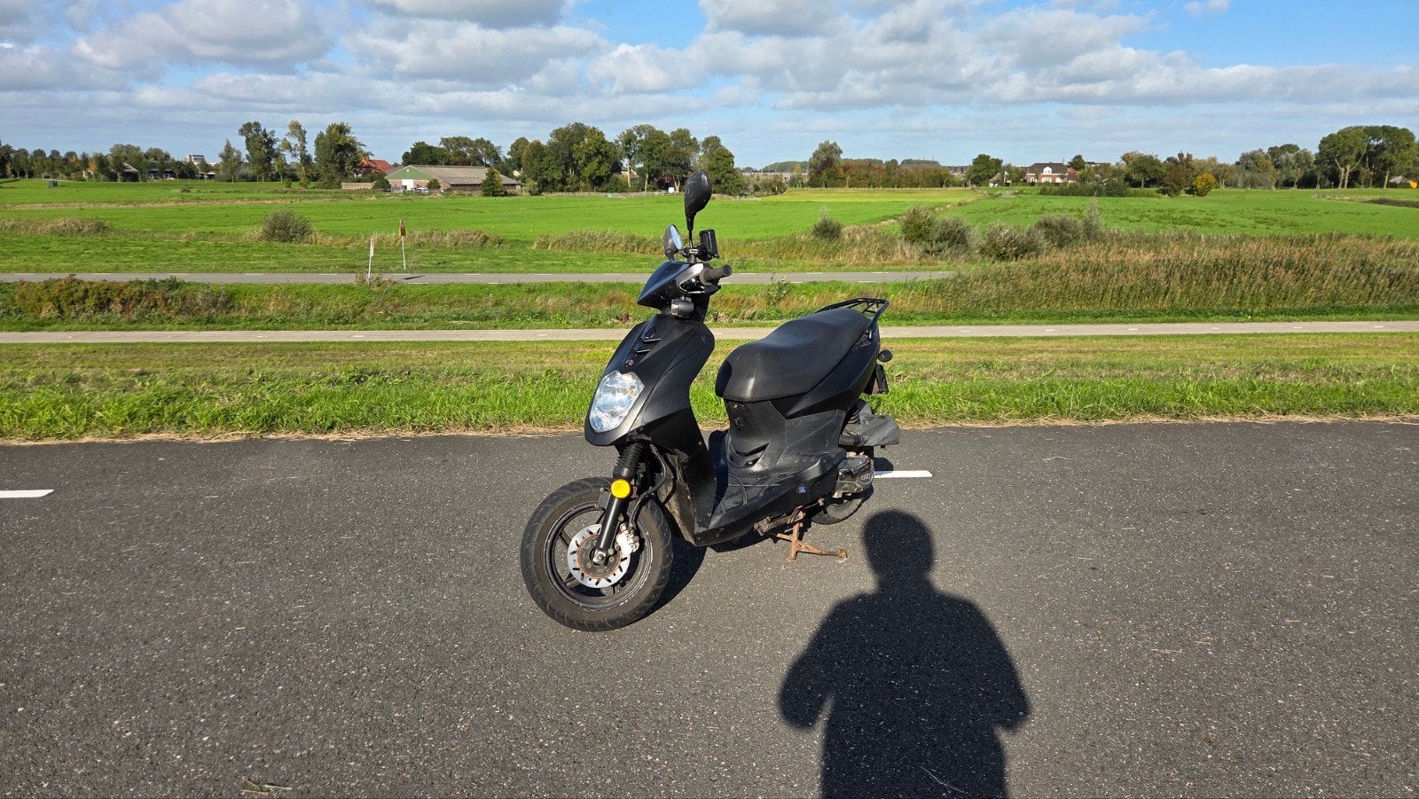 Sym Orbit 50 II Bromscooter 2012 Zwart | 19.493 km, Fietsen en Brommers, Ophalen, Gebruikt, Maximaal 45 km/u, Benzine