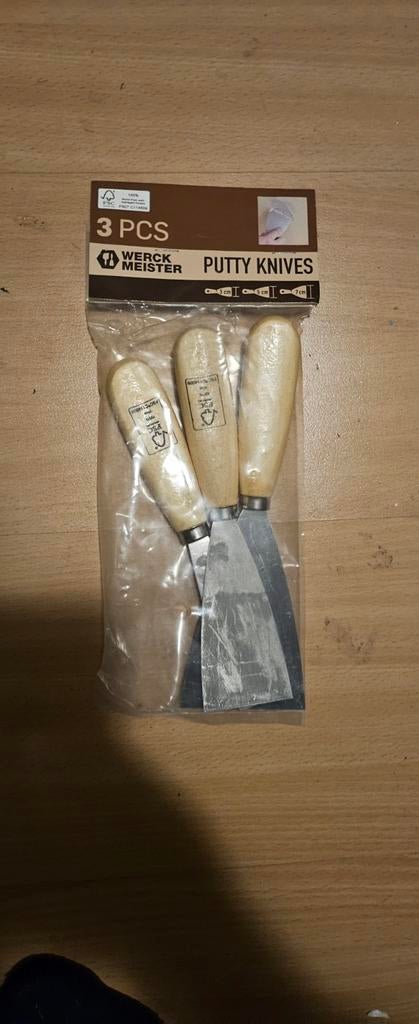 Set van 3 plamuurmessen - Werck Meister, Ophalen of Verzenden, Nieuw
