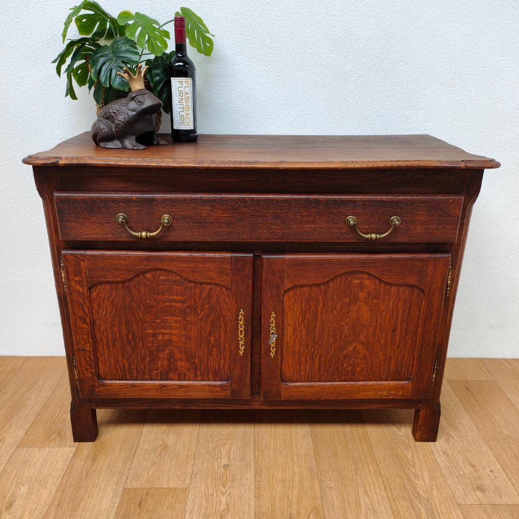 Vintage houten commode ladekast dressoir ladekastje 102, Valkenswaard, Gebruikt, 100 tot 150 cm, Info@flashbackfurniture.nl