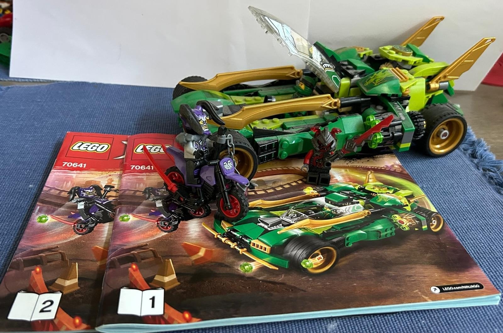 LEGO Ninjago 70641 Lloyd's Nightcrawler compleet, Ophalen, Lego, Zo goed als nieuw, Inclusief instructies