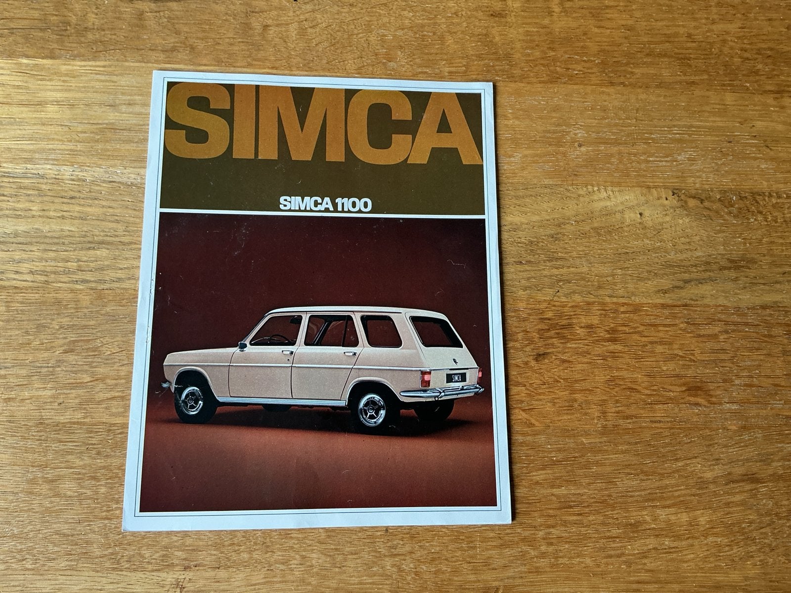 Simca 1100 Tourist leaflet - Origineel uit de jaren '70, Ophalen of Verzenden, Zo goed als nieuw, Overige merken