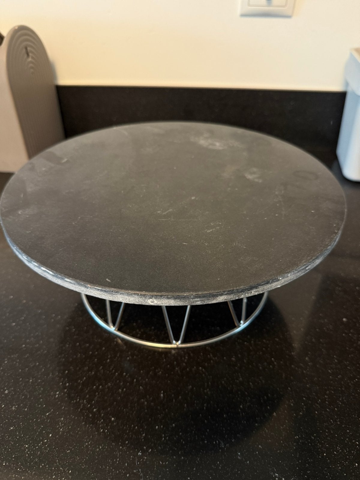 Bakglad ikea draaibaar taartplateau marmer, Ophalen of Verzenden, Zo goed als nieuw, Rond