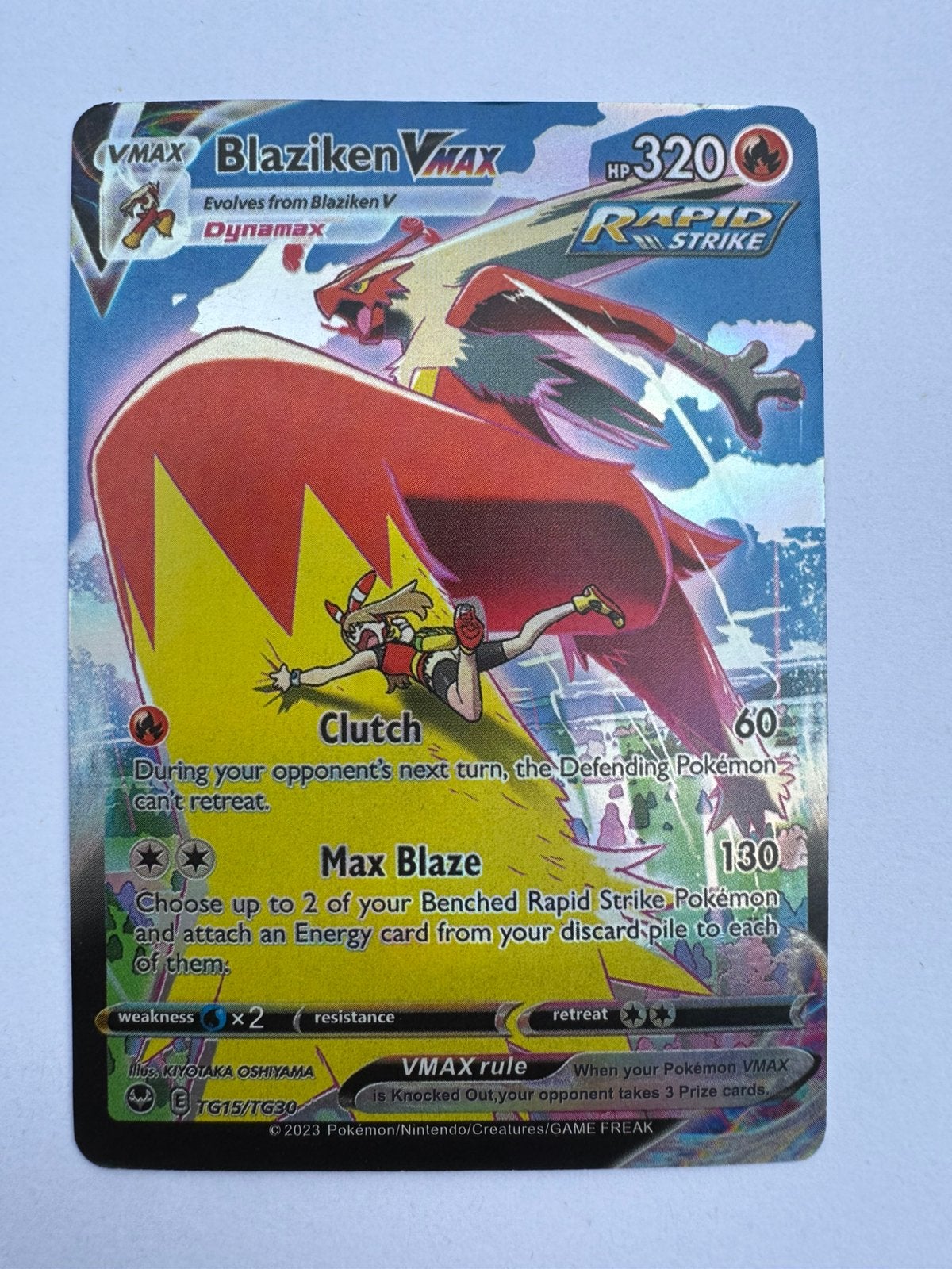 Blaziken Vmax, Ophalen of Verzenden, Zo goed als nieuw