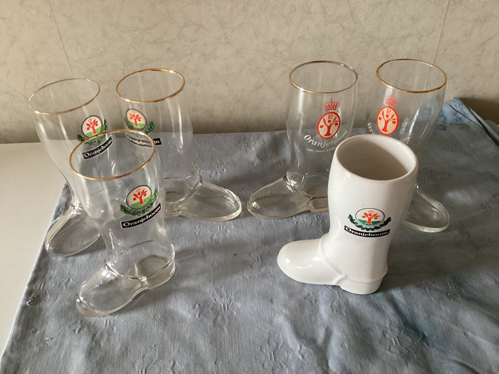Oranjeboom bier laarsjes, 6 verschillende, Verzamelen, Ophalen of Verzenden, Zo goed als nieuw, Overige typen