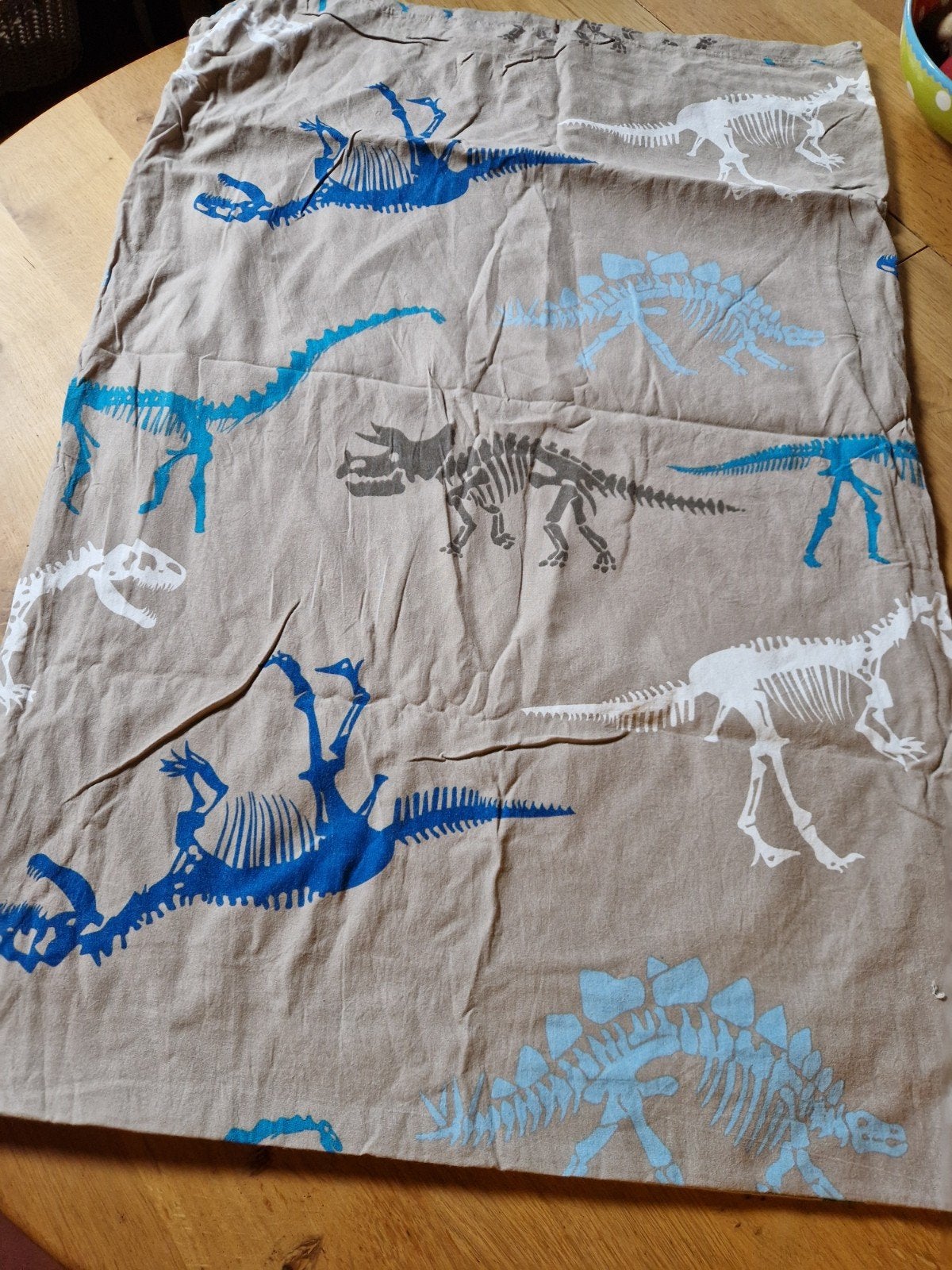 DEKBEDOVERTREK DINOSAURUS DINO, Blauw, Dekbedovertrek, Ophalen of Verzenden, Zo goed als nieuw