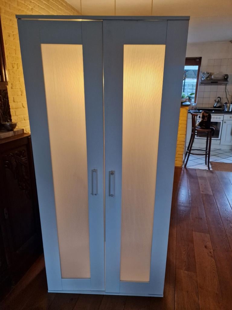 Mooie Ikea hang- legkast. 188 × 80 × 32 cm., Huis en Inrichting, Kasten | Kledingkasten, Ophalen of Verzenden, Kunststof, 150 tot 200 cm
