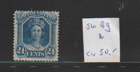 Newfoundland SW 29 ongestempeld CW 50,-, Ophalen of Verzenden, Postfris, Noord-Amerika
