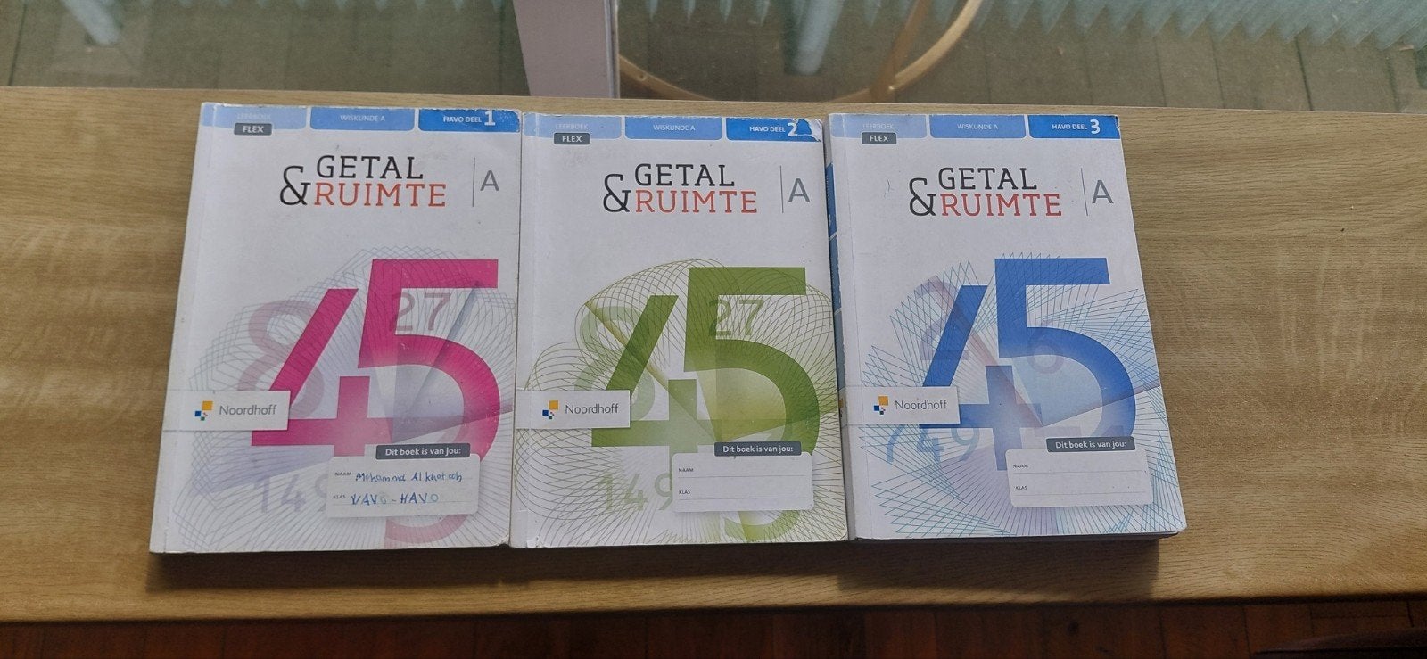 Wiskunde HAVO boeken Getal & Ruimte A deel 1, 2 en 3, Ophalen of Verzenden, Zo goed als nieuw, HAVO, Wiskunde A