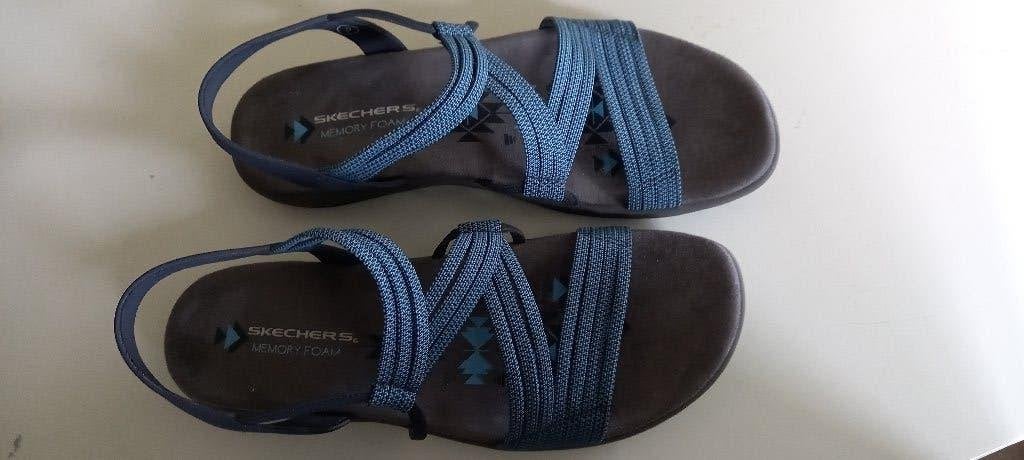 Skechers reggae slim dames sandalen maat 39 * Nieuw * ., Skechers, Blauw, Nieuw, Sandalen of Muiltjes
