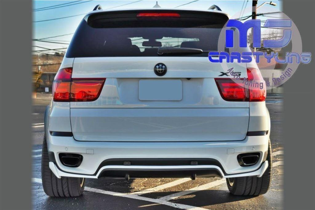 BMW X5 E70 LCI – Achterbumper spoiler [Aero look], Auto diversen, Tuning en Styling, Ophalen of Verzenden, MJ-Carstyling, Info@mj-carstyling.net