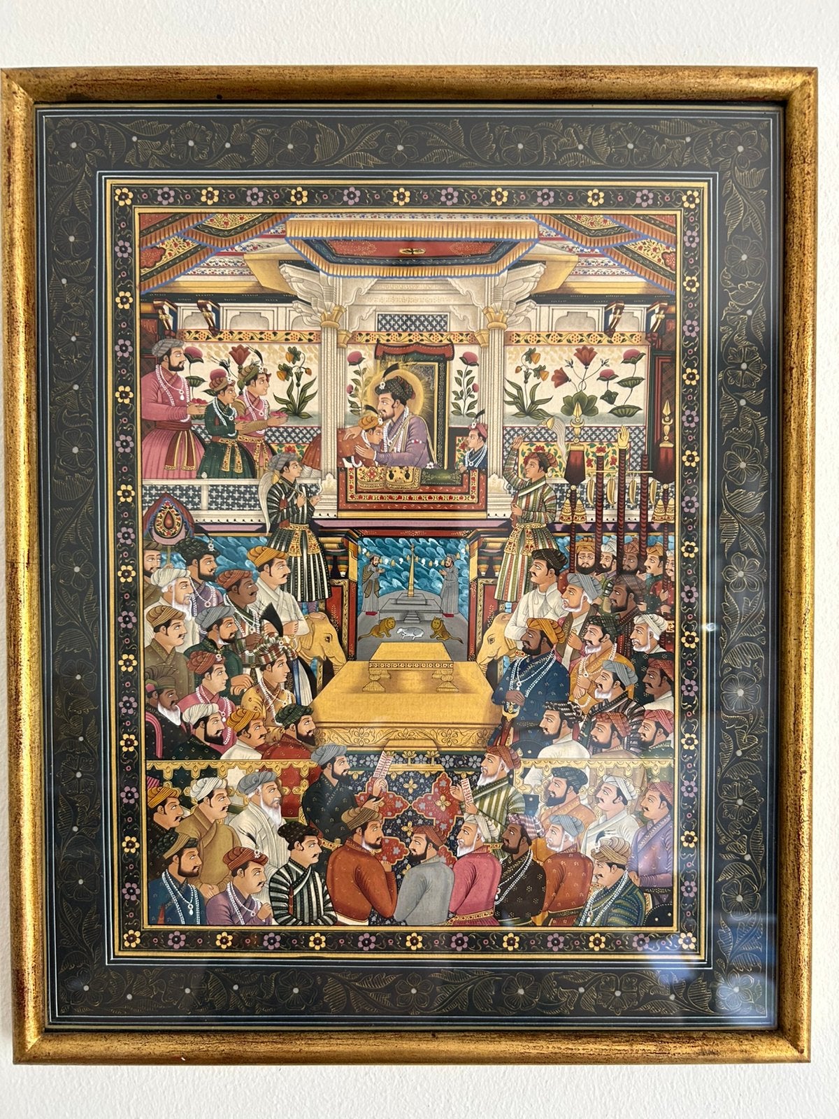Miniatuur Moghul schilderij, Antiek en Kunst, Ophalen of Verzenden