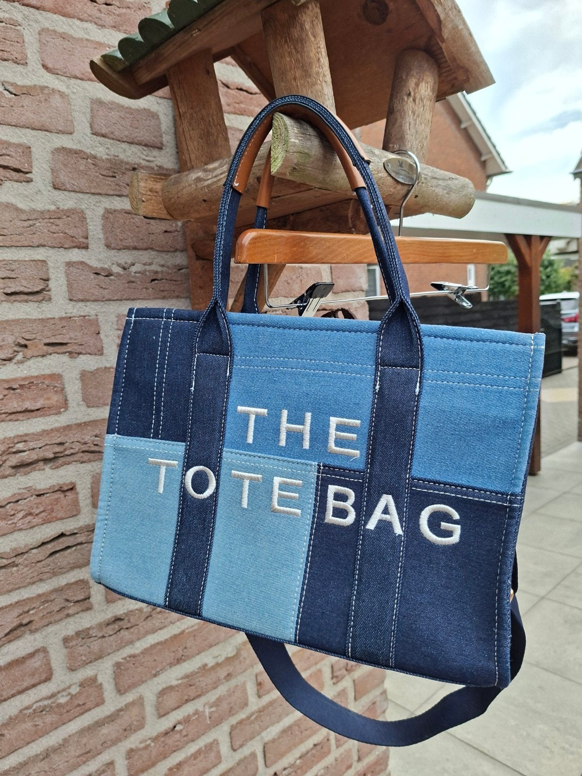 nieuwe totebag jeans stof, Ophalen of Verzenden, Nieuw, Blauw, Handtas