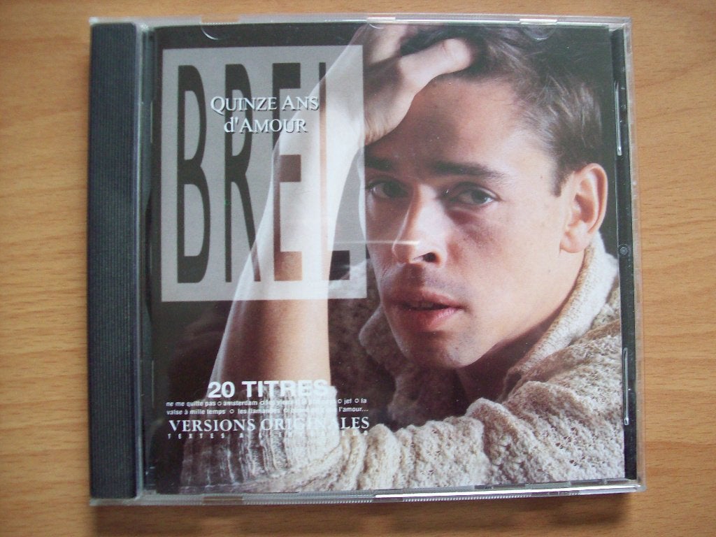 Jacques Brel - Quinze Ans d'Amour: 20 Titres (1988) 1908, Cd's en Dvd's, Ophalen of Verzenden, Zo goed als nieuw, Verzamelalbum