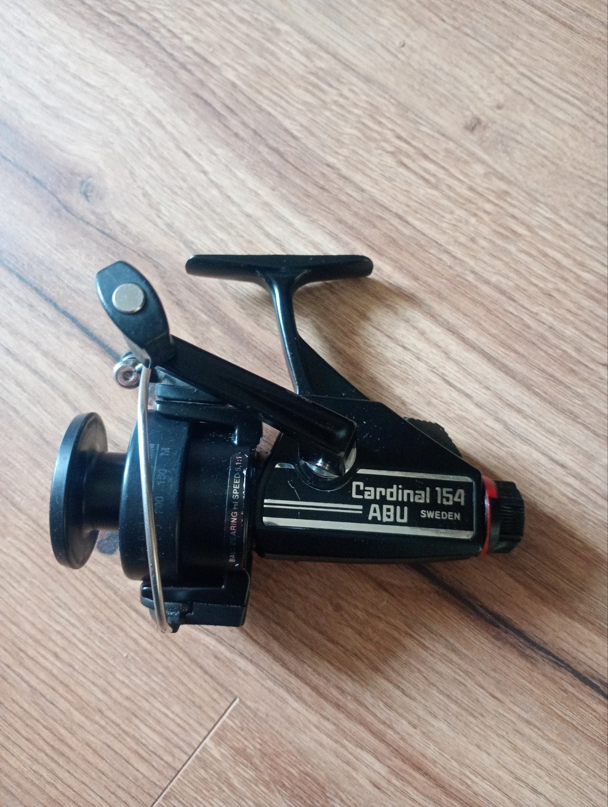 abu cardinal 154 werpmolen, oldschool, penvissen, karper, Watersport en Boten, Hengelsport | Algemeen, Ophalen of Verzenden, Gebruikt