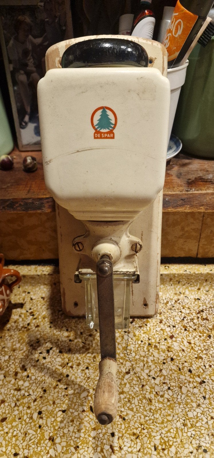 Koffiemolen bonenmaler nostalgisch van de Spar, Antiek en Kunst, Antiek | Keukenbenodigdheden, Ophalen