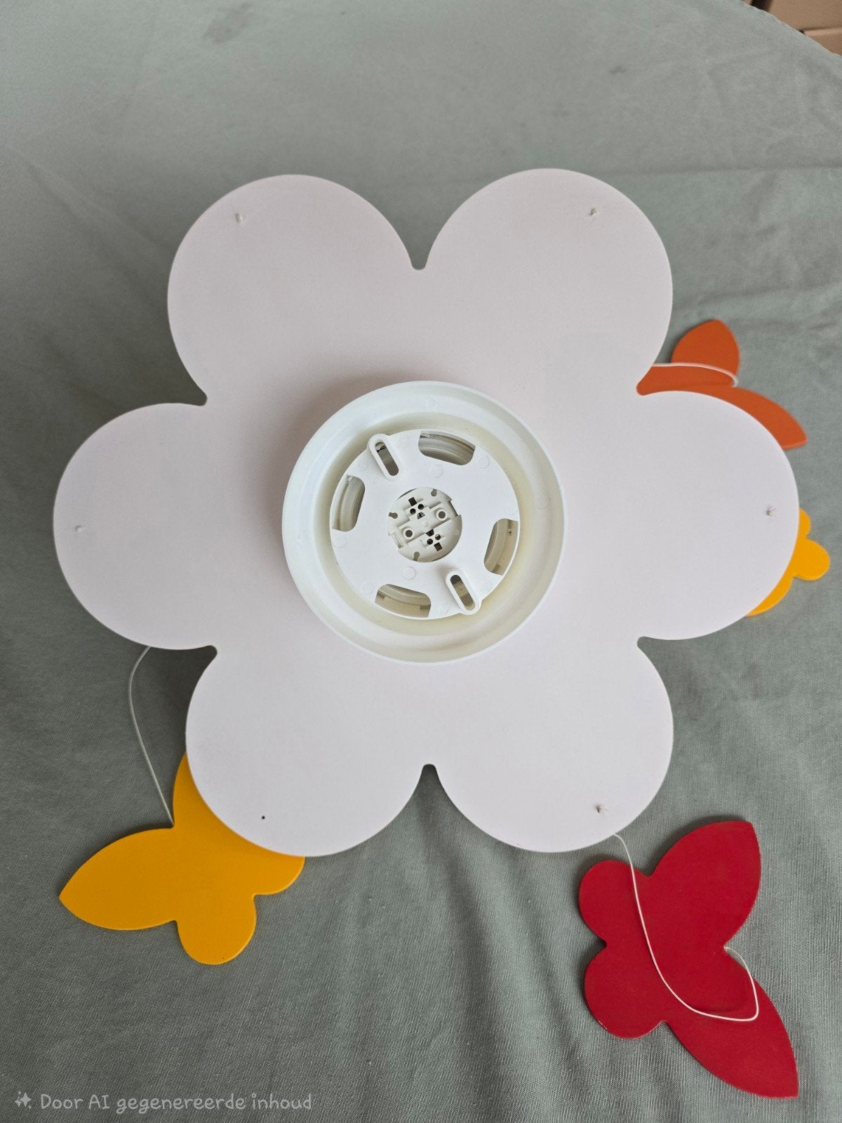 Philips Kinderlamp Vlinder Plafondlamp - Geel/Rood/Oranje, Ophalen, Overige stijlen, Gebruikt, Philips