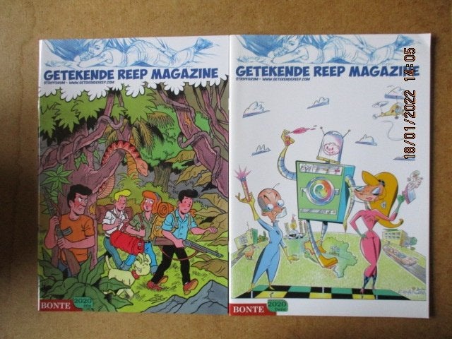 adv5484 getekende reep magazine, Eén stripboek, Ophalen, Gelezen