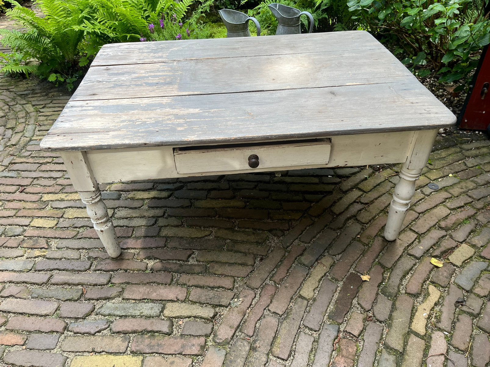 Brocante tafel (bieden), Ophalen