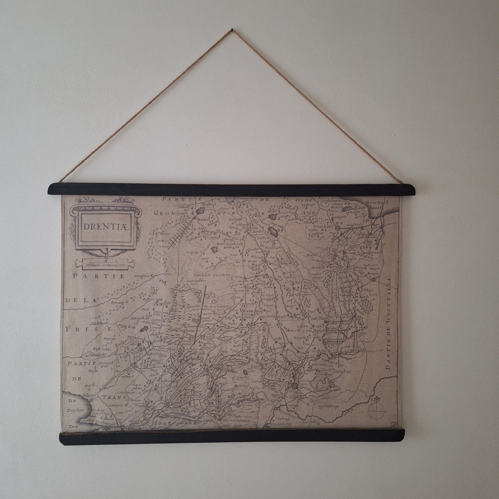 Wanddoek/ wandkaart, Ophalen of Verzenden