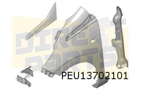Peugeot 108 (5/14-) sierlijst voorscherm Links boven (chrome, -, Verzenden, -, Nieuw