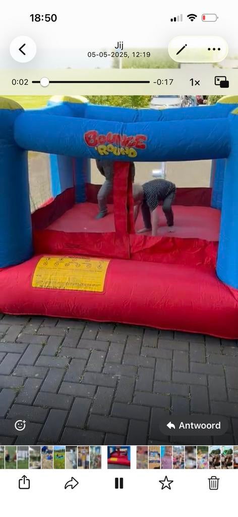Springkussen, Ophalen, Gebruikt