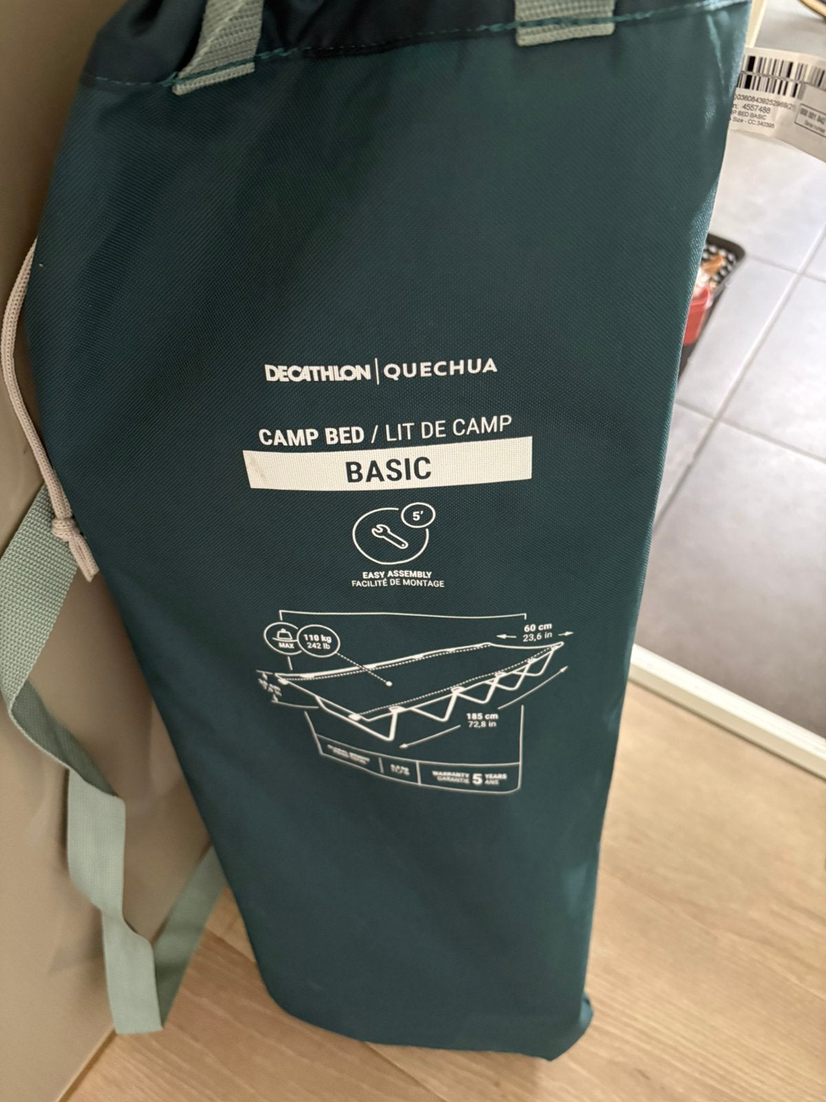 Opklapbaar kampeerbed, nieuw in hoes, Ophalen, Nieuw, Overige