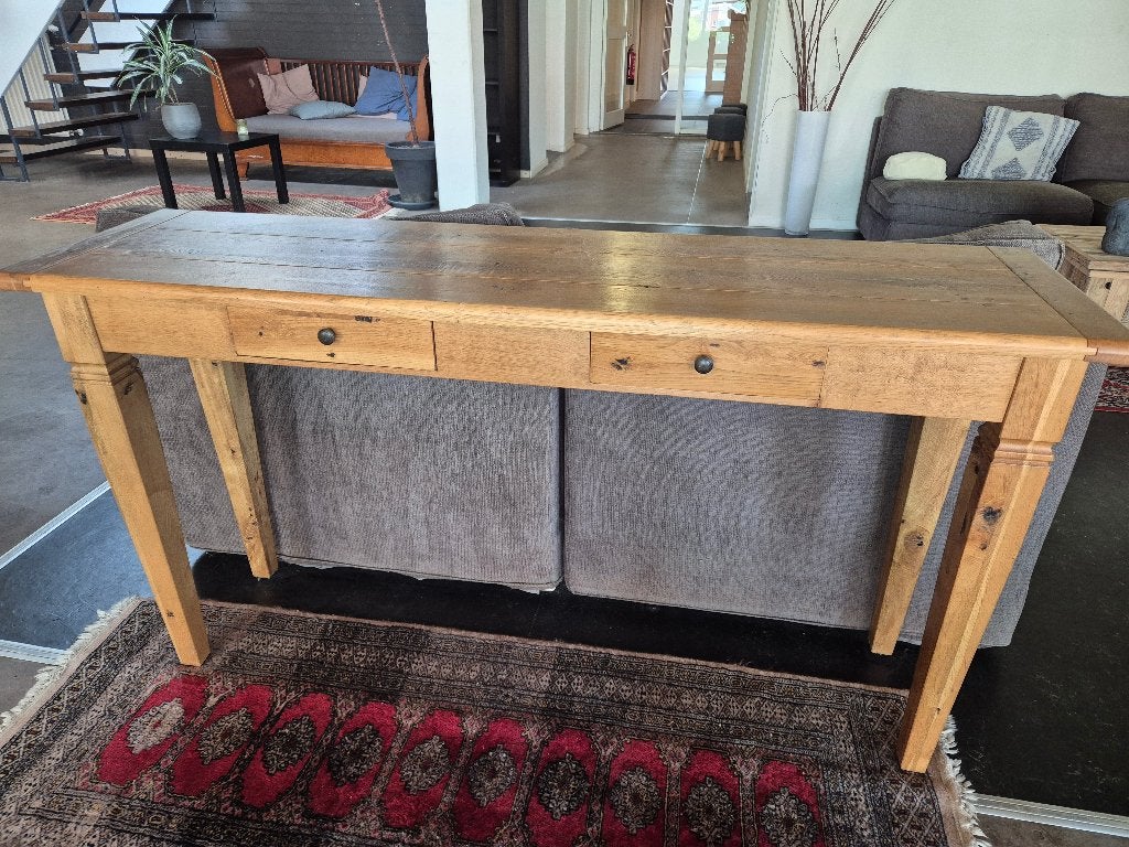 Sidetable hout, Ophalen, 100 tot 150 cm, Zo goed als nieuw, 25 tot 50 cm