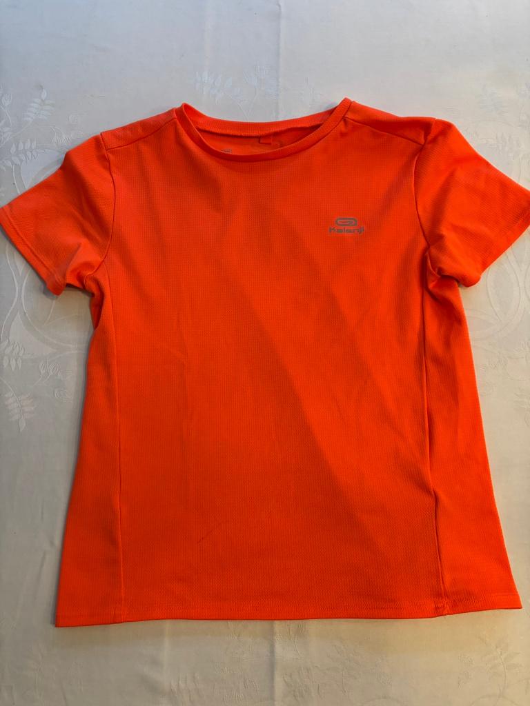 Decathlon kalenji sport shirt oranje maat 153-162 13-14 jaar, Jongen of Meisje, Kalenji, Ophalen of Verzenden, Zo goed als nieuw
