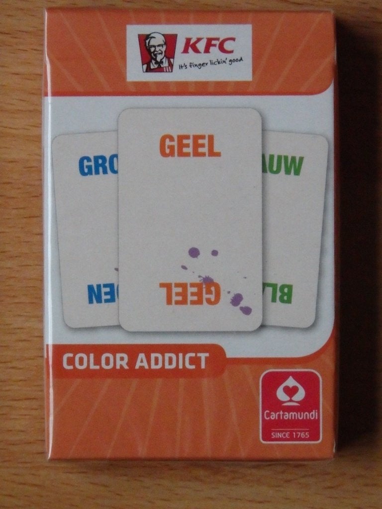 Nieuw kaartspel Color Addict van de KFC, Ophalen, Nieuw, Cartamundi