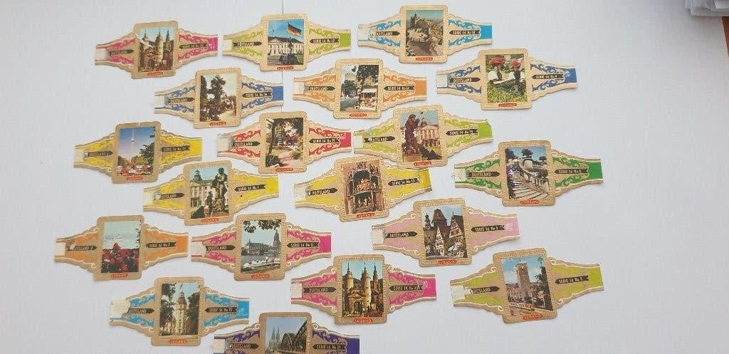3371 diverse lugano serie 14 duitsland, Verzenden, Sigarenbandjes