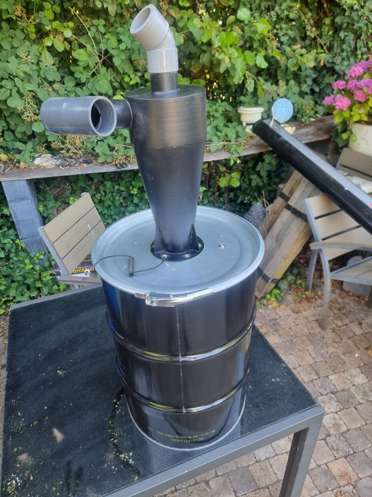 Cycloon filter, Ophalen