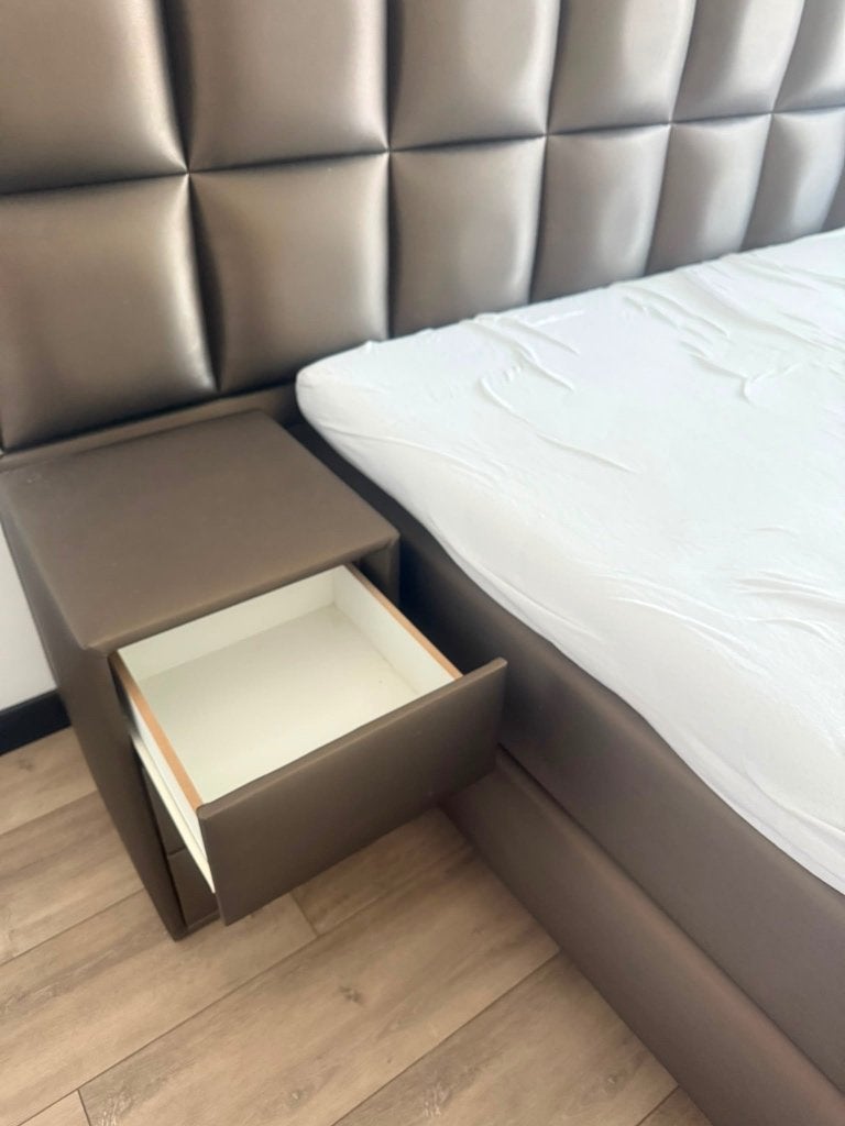 Luxe boxspring incl nachtkastjes Eric Kuster style, Ophalen, Tweepersoons, Zo goed als nieuw, 180 cm