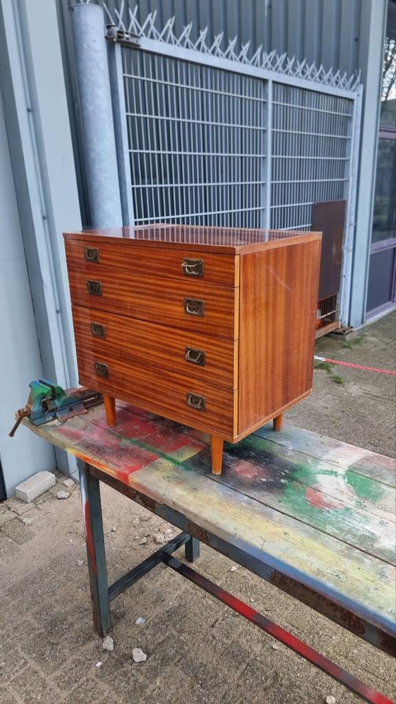 Vintage ladenkast jaren 60, Gebruikt, ,, Ophalen of Verzenden, ,