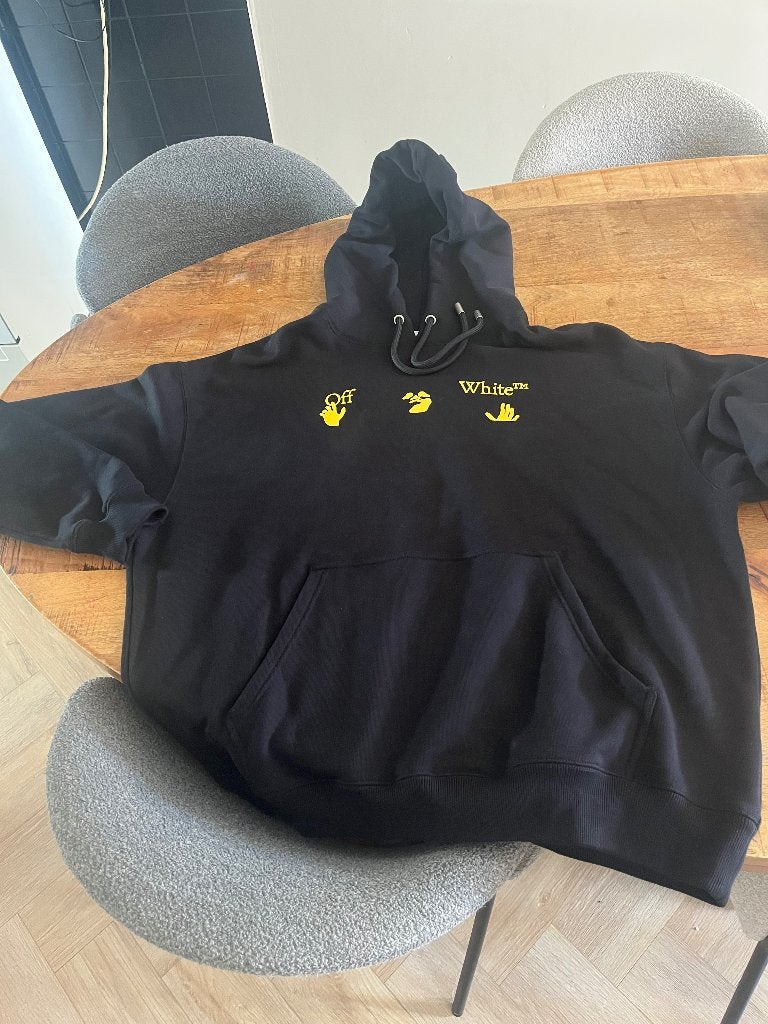 Off white hoodie origineel, Maat 52/54 (L), Off-White, Zwart, Nieuw