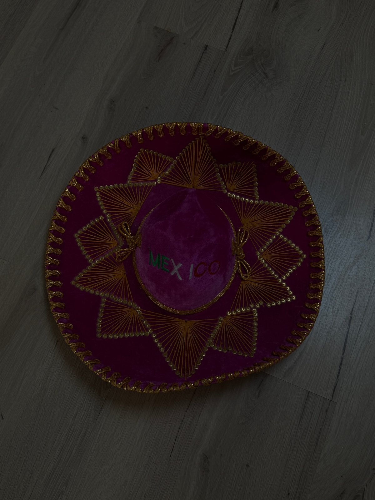 Roze Sombrero met 'MEXICO' borduursel, Ophalen of Verzenden, Zo goed als nieuw, One size fits all, Hoed