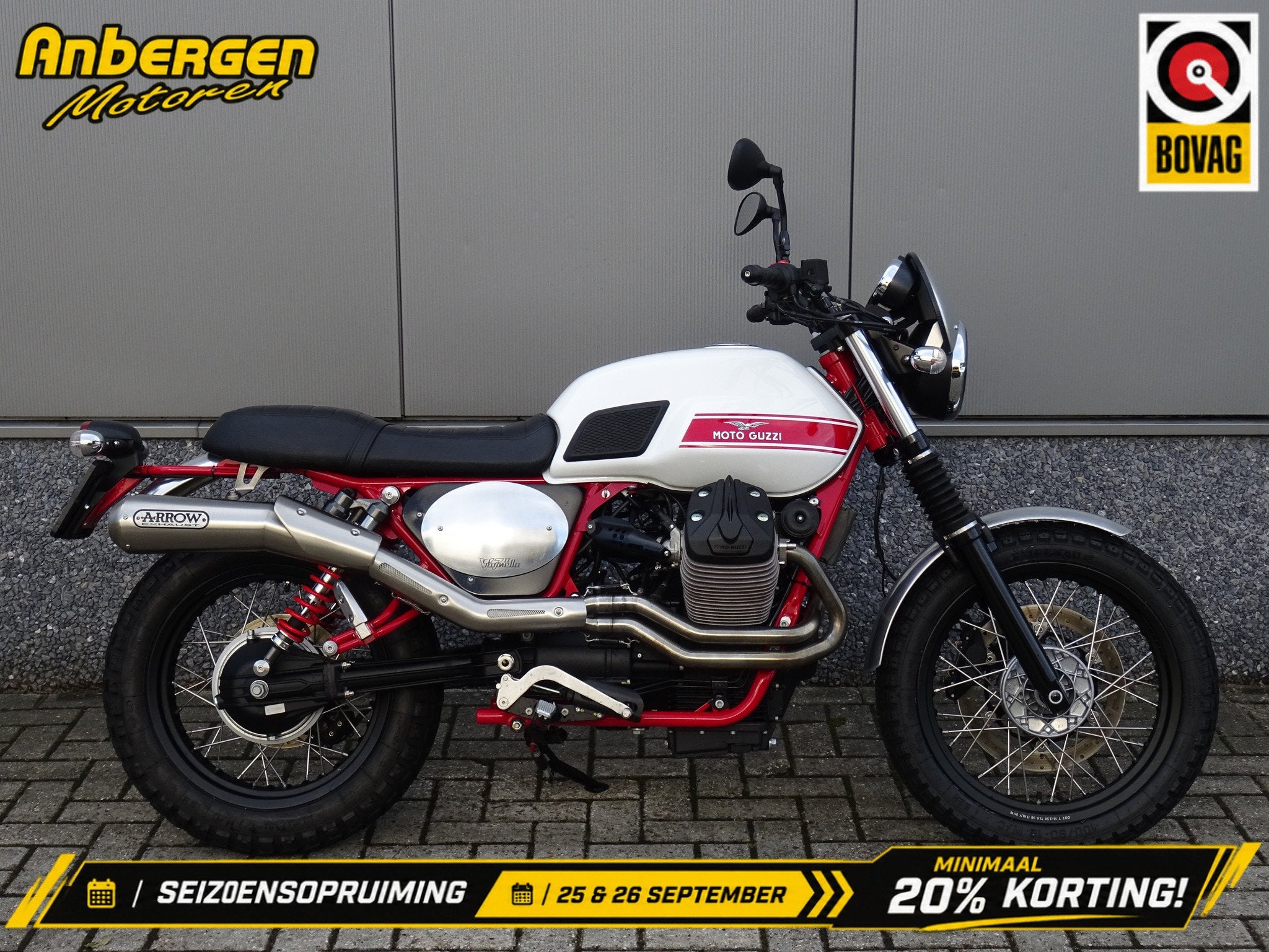 Moto Guzzi V 7 II STORNELLO (bj 2016), 750 cc, Toermotor, Gebruikt, Bedrijf
