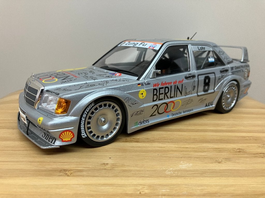 Mercedes 190 E 2.5 16v Evo 2 DTM  nr 8  1/18 Minichamps, Ophalen of Verzenden, Nieuw, Auto, MiniChamps