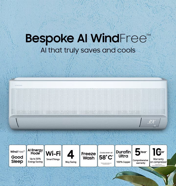 Airco actie Samsung Windfree inclusief installatie, Witgoed en Apparatuur, Airco's, Ophalen, 3 snelheden of meer, Zo goed als nieuw