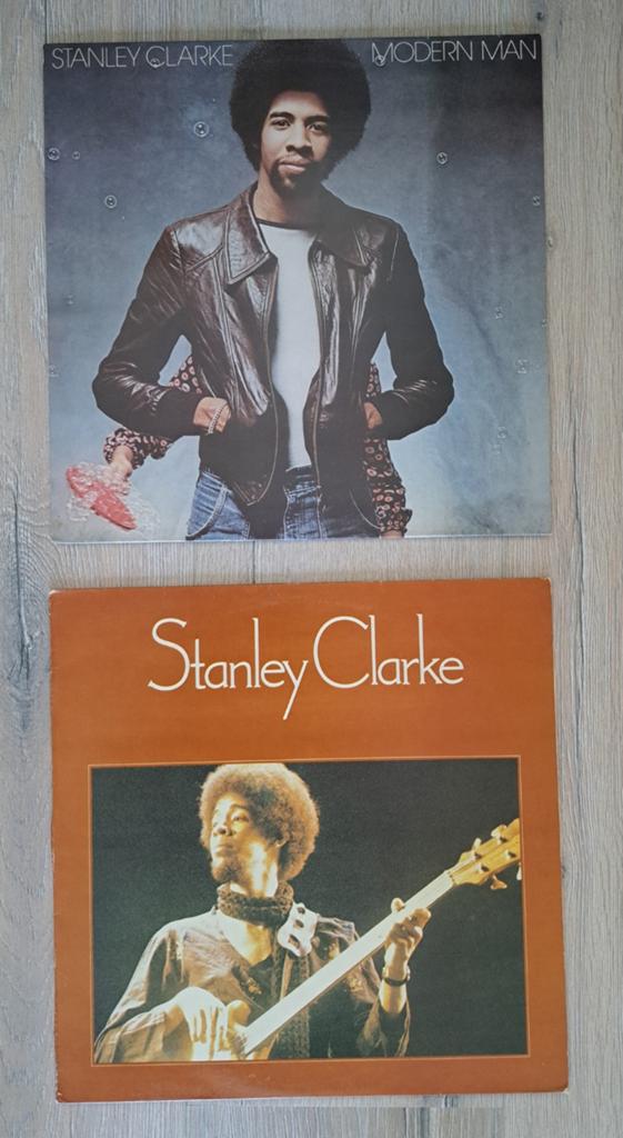 Stanley Clarke LP's: Modern Man & Stanley Clarke (2 stuks), Cd's en Dvd's, Vinyl | Jazz en Blues, 1960 tot 1980, Gebruikt, Ophalen of Verzenden
