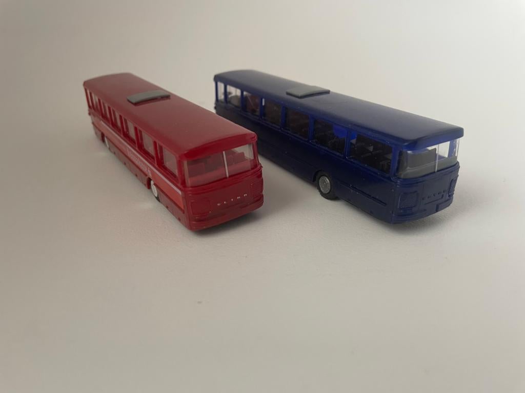 model 2 x Setra S 140 SE stadsbus IMU I.M.U. 1/87, Ophalen of Verzenden, Gebruikt, Bus of Vrachtwagen