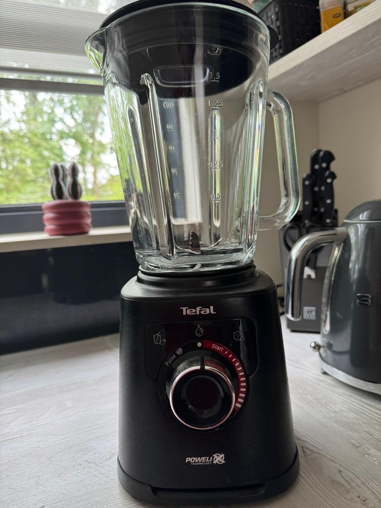 Tefal blender PoweliX – krachtig – weinig gebruikt, Ophalen of Verzenden, Zo goed als nieuw, Blender