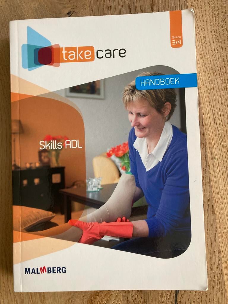 Take care handboek Skills ADL niveau 3/4 van Malmberg, Ophalen of Verzenden, Beta, Zo goed als nieuw, MBO