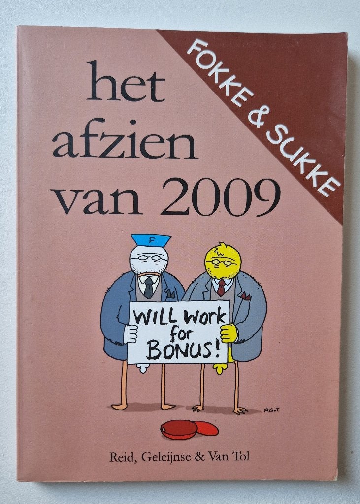 Fokke & Sukke Het afzien van 2009, Eén stripboek, Ophalen of Verzenden, Gelezen