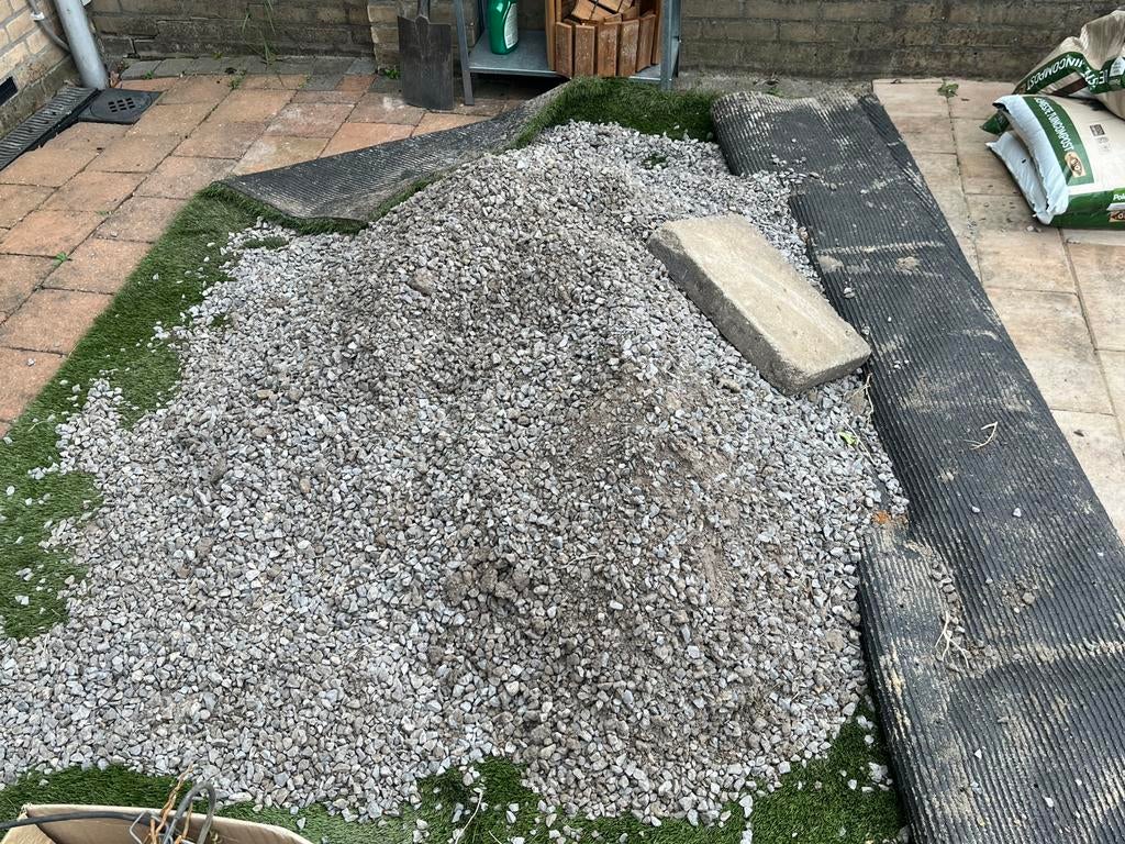 Gratis tuin grind, Tuin en Terras, Ophalen, Gebruikt, Grijs, Grind