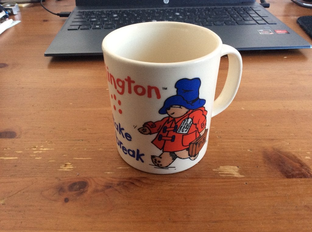 Paddington Douwe Egberts beker "Take a Break" 1994 KilnCraft, Ophalen of Verzenden, Aardewerk, Overige stijlen, Overige typen