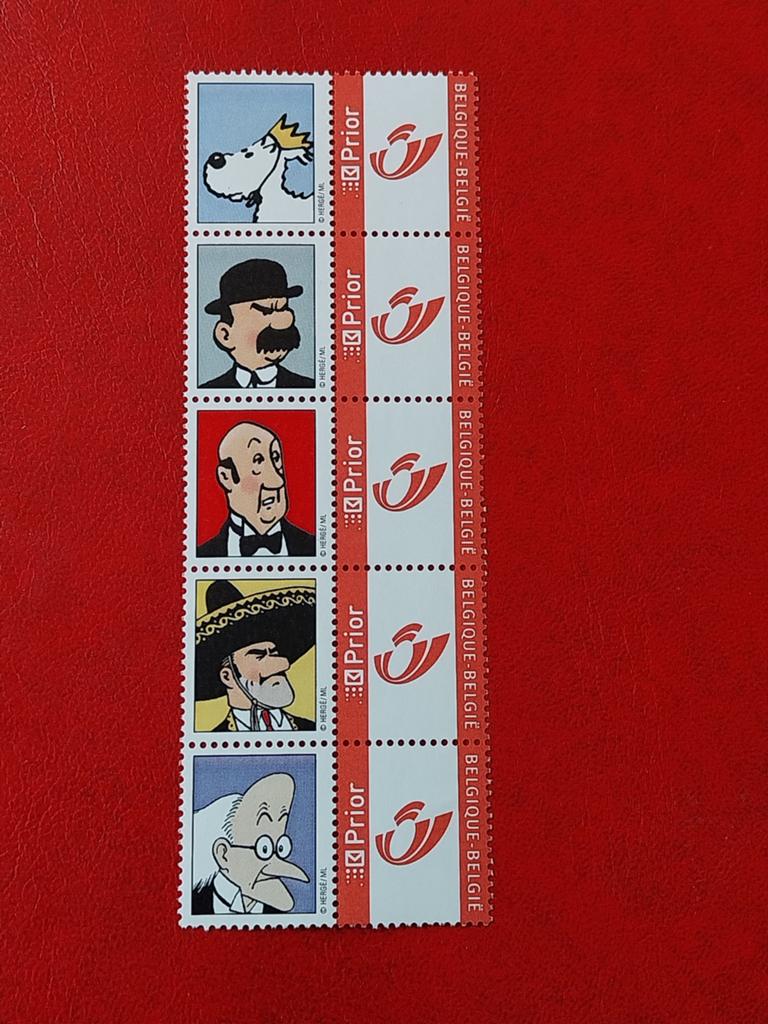 België duo stamp set Kuifje postfris, Ophalen of Verzenden
