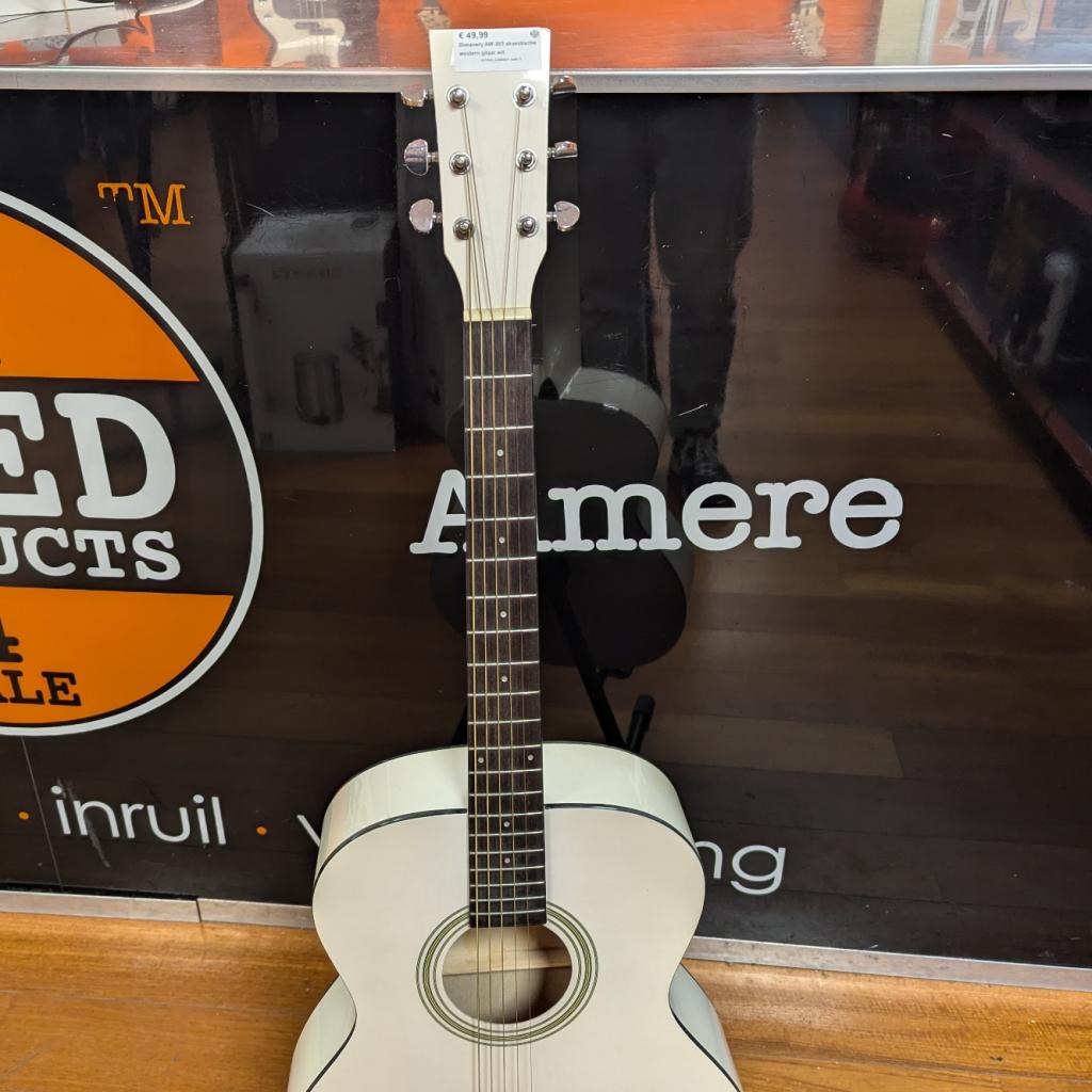 Dimavery AW-303 akoestische western gitaar wit, Dimavery, Zo goed als nieuw, Info@dimavery.de, Hansestraße 87, 28309 Bremen, Duitsland